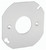 Southwire 54C41 4" Octagon Flat Cover - 1.4 Diameter