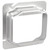 Southwire 62-1-1/4 6" Square Two Gang Device Ring - 1-1/4" Raised