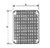 Carlon PMR2416 22X14 HP Perforated Panel - Zinc Plt