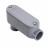 Topaz Lighting 1144 1-1/4" Schedule 40 PVC LB Type Conduit Bodies with Junction Boxes