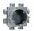 Topaz Lighting 1637 4 x 1/2" / 4 x 3/4" PVC ENT Slab Box with Connectors