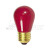 Topaz Lighting 11S14/CR-51 S14 Red Ceramic Sign Lamp 130V