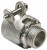 Topaz Lighting 154M 1-1/4" Straight Squeeze Type BX-Flex Connector