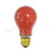 Topaz Lighting 25A/CR-61 130V Ceramic Red A19 Lamp
