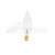 Topaz Lighting 60CFC-51 60W Flame Tip Candelabra Lamp