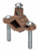 Topaz Lighting 626B 1-1/4"-2" Bronze Ground Clamps for Bare Wire