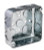 Topaz Lighting B4452 4" Square Drawn Boxes Steel 1-1/2" Deep 3/4" KO