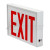 Topaz Lighting ES/LED/RW/B-NYC Steel, NYC Approved LED Red Exit with Battery Backup