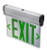 Topaz Lighting ESEL/DFS/GMR/B LED Double Face Mirror Edge Lit Exit Sign, Surface Mount, Green