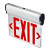 Topaz Lighting ESEL/DFS/RMR/B-NYC LED Double Face Mirrored Edge Lit Exit Sign, Surface Mount, NYC Approved