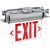 Topaz Lighting ESEL/SFR/RCL/B-NYC LED Single Face Clear Edge Lit Exit Sign with Recessed Mount, NYC Approved