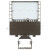 Topaz Lighting F-ARL/150/50K/TR-80C LED Outdoor Area Lighting - 150W W/Trunnion Mount,