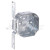 Topaz Lighting G3450 4" Octagon Drawn Boxes & Supports with FL Bracket 1/2" Deep 1/2" & 3/4" MKO