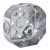 Topaz Lighting G4455 4" Octagon Drawn Boxes & Extensions 1/2" & 3/4" Concentric KO with Raised Ground Emboss