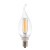 Topaz Lighting LCFC/5/827/ANTQ-61 Flame Tip Antique Filament Style lamp, 5.5W, E12 Base, 2700K