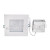 RDL/64SQ/12/WH/D-50 Topaz Lighting RDL/64SQ/12/WH/D-50 LED Slim Recessed Downlight, Square 6, 4000K