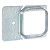 W2244 Topaz Lighting W2244 4 Square Box Mounting Plate with 3/4 Double Gang Device Ring