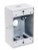 WB1375W Topaz Lighting WB1375W 3/4 White, 3 Hole, Single Gang Weatherproof Box