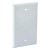 WC1BW Topaz Lighting WC1BW White Blank Single Gang Cover With Gasket