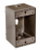 WDB1375B Topaz Lighting WDB1375B 3/4 3 Hole, Deep, Bronze, Single Gang Weatherproof Box