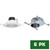KS607950W40-6 EnviroLite KS607950W40-6 6 in LED Recessed New Construction Shallow Height Housing with Standard Retrofit White LED Trim Kit, 4000K 6-Pack