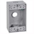 Global Electric and Industrial Products WP1B75/3WH WP 1G Box 2" Deep 3 X 3/4" Hole - White 18.3 Cu. In. 8201