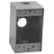 Global Electric and Industrial Products WP1DB100/5X WP 1G Deep Box 2-5/8" Deep 5 X 1" Holes All Sides - Gray 23.8 Cu. In. 8220