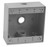 Global Electric and Industrial Products WP2B100/4 WP 2G Box 2-3/16" Deep 4 X 1" Hole Gray 8255