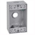 WP1B50/3 Global Electric and Industrial Products WP1B50/3 WP 1G Box 2 Deep 3 X 1/2 Hole - Gray 18.3 Cu In 8189