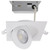 Satco S11841 9 Watt CCT Selectable LED Direct Wire Downlight Gimbaled 4 Inch Square Remote Driver White