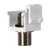 Enerlites 6102-W Decorator Adapter Nickel F-Type Coupler Bulkhead F To F Wh