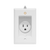 Enerlites 61150-TRRP-W Recessed Tr Decorator Single Receptacle 15A Wh
