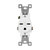 Enerlites 61160-W Commercial Single Receptacle 15A 250V 6-15R Wh