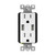 61501-TR2USB-CC-W - Dual Type A Usb Duplex Receptacle 4.8A 15A Wh(La/Bk Face Covers Included) - Enerlites