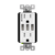 Enerlites 61501-TR3USB-CC-W Three Type A Usb Duplex Receptacle 5.8A 15A Wh(La/Bk Face Covers Included)