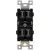 61540-BK - Commercial Duplex Receptacle 15A 125V 5-15R Bk - Enerlites