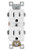 61540-TR-I - Commercial Tr Duplex Receptacle 15A 125V 5-15R Iv - Enerlites