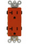62000-IG-O - Isolated Ground Duplex Receptacle 20A 125V 5-20R Or - Enerlites