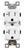 62080-TR-I - Industrial Grade Tr Duplex Receptacle 20A 125V 5-20R Iv - Enerlites