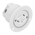 Enerlites 66424-W Industrial Grade Locking Flanged Outlet 20A 125/250V 3-Pole 4-Wire Grdounding L14-20Pfo Wh