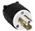 66481-BK - Industrial Grade Locking Plug 20A 250V 2-Pole 3-Wire L7-15P Bk - Enerlites
