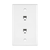 Enerlites 6651-W Telephone Wall Jacks 1 G 2 Modular Telephone Jacks Duplex Rj11 Jacks 6-P 4-C Wh