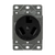 Enerlites 67300-BK Industrial Grade Flush Mount Receptacle 30A 125/250V 10-30R 3-Pole 3-Wire Bk