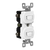 Enerlites 82150-W Commercial Double Switch Single Pole 15A 120V Wh