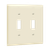 Enerlites 8812-LA Toggle Switch Plate 2-Gang La