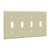 Enerlites 8814-I Toggle Switch Plate 4-Gang Iv