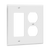 Enerlites 882131-W Combo Duplex/Decorator Gfci Plate 2-Gang Wh