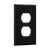 Enerlites 8821-BK Duplex Receptacle Plate 1 G Bk