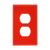 Enerlites 8821-R Duplex Receptacle Plate 1 G Red