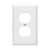 Enerlites 8821-W Duplex Receptacle Plate 1 G Wh